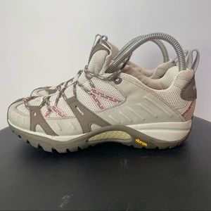 Merrell Siren Sport Womens US 7 UK 4.5 Elephant Pink Vibram Soles  Lace Up
